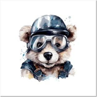 Cute Baby Bear Explorer Posters and Art